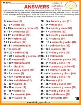 80 in spanish translation|1 through 50 in spanish.